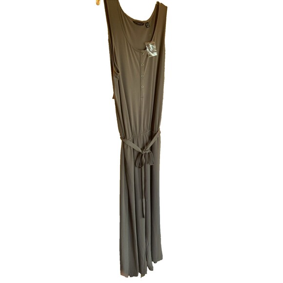 New! Susan Graver 2X Jumpsuit Liquid Knit Cropped Smooth Fluid Light Olive Grn - Picture 3 of 12